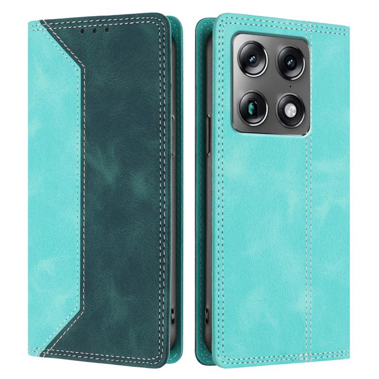For Motorola Signature 5G Skin Feel Two-tone RFID Blocking Vegan Leather Phone Case