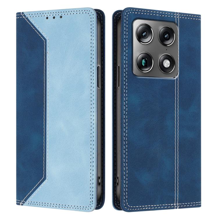 For Motorola Signature 5G Skin Feel Two-tone RFID Blocking Vegan Leather Phone Case