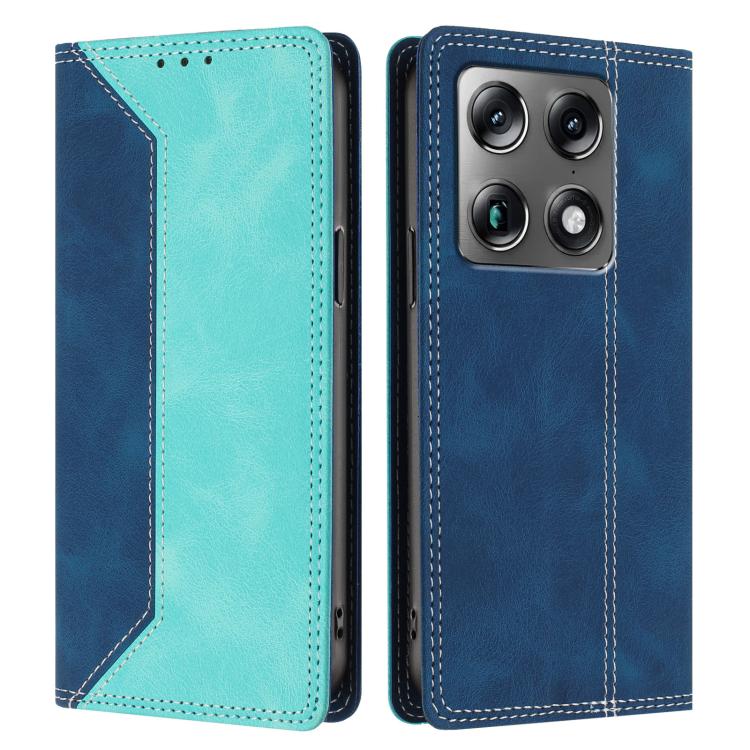 For Motorola Signature 5G Skin Feel Two-tone RFID Blocking Vegan Leather Phone Case
