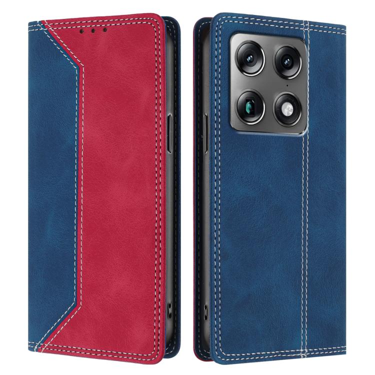 For Motorola Signature 5G Skin Feel Two-tone RFID Blocking Vegan Leather Phone Case