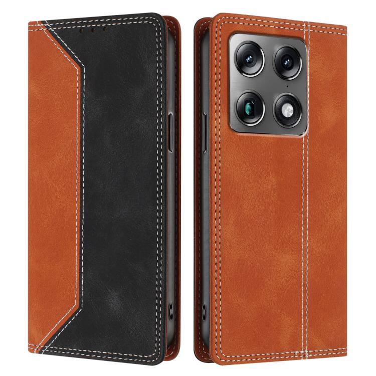 For Motorola Signature 5G Skin Feel Two-tone RFID Blocking Vegan Leather Phone Case