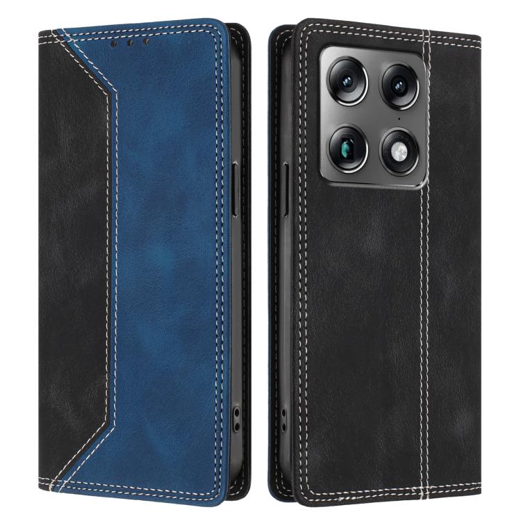 For Motorola Signature 5G Skin Feel Two-tone RFID Blocking Vegan Leather Phone Case