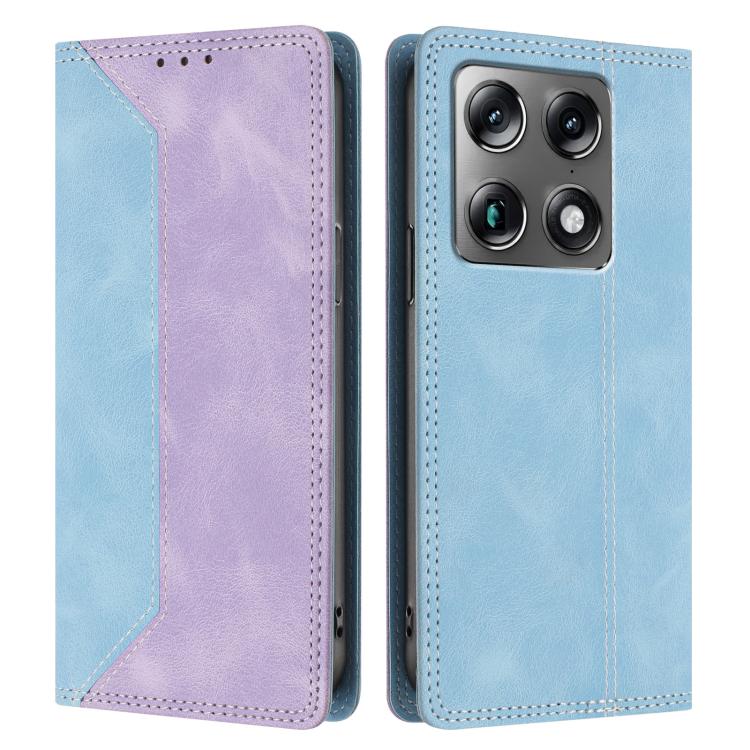 For Motorola Signature 5G Skin Feel Two-tone RFID Blocking Vegan Leather Phone Case