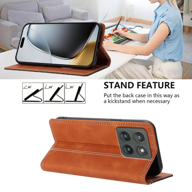 For Motorola Edge 5G 2026 Skin Feel Two-tone RFID Blocking Vegan Leather Phone Case