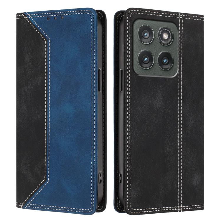 For Motorola Edge 5G 2026 Skin Feel Two-tone RFID Blocking Vegan Leather Phone Case