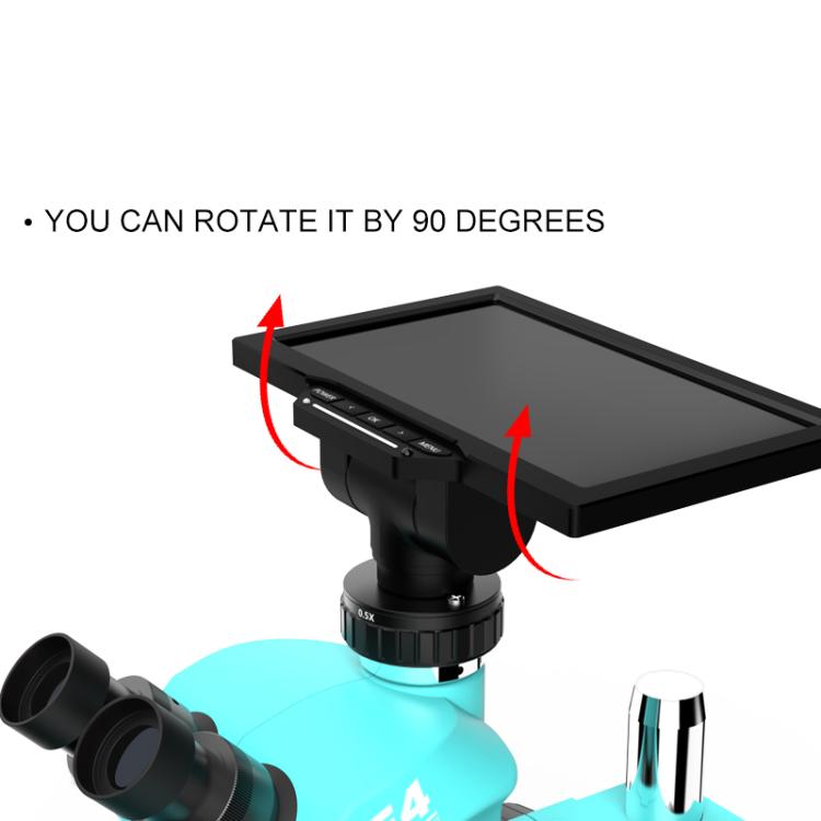 RF4 YS010W 10-inch 16 Million Pixel HD Industrial Microscope Display Monitor Built-in WiFi Function - Black