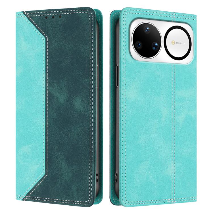 For Huawei nova 15 Ultra Skin Feel Two-tone RFID Blocking Vegan Leather Phone Case