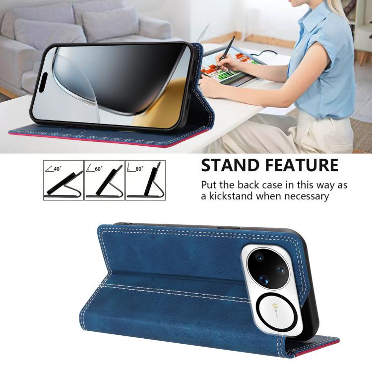 For Huawei nova 15 Ultra Skin Feel Two-tone RFID Blocking Vegan Leather Phone Case