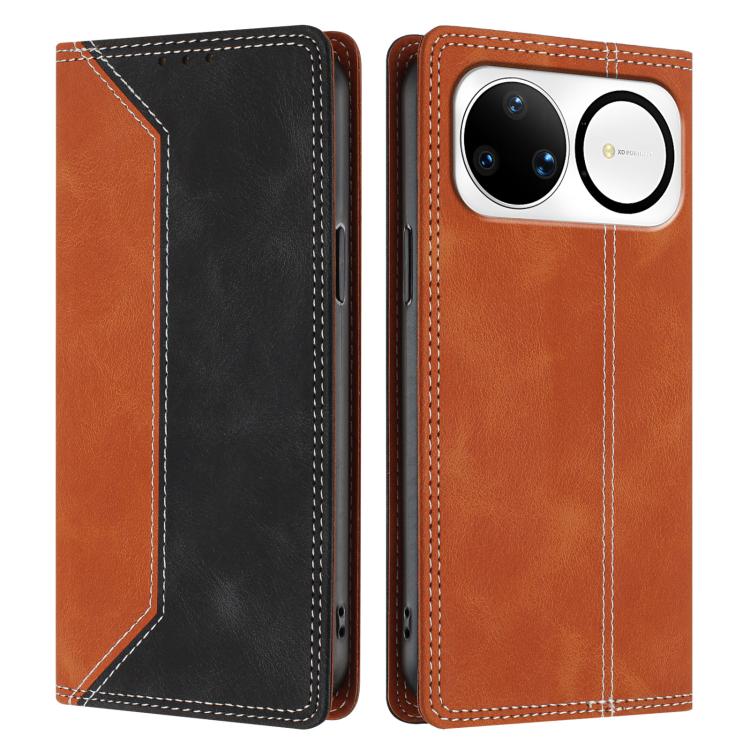 For Huawei nova 15 Ultra Skin Feel Two-tone RFID Blocking Vegan Leather Phone Case