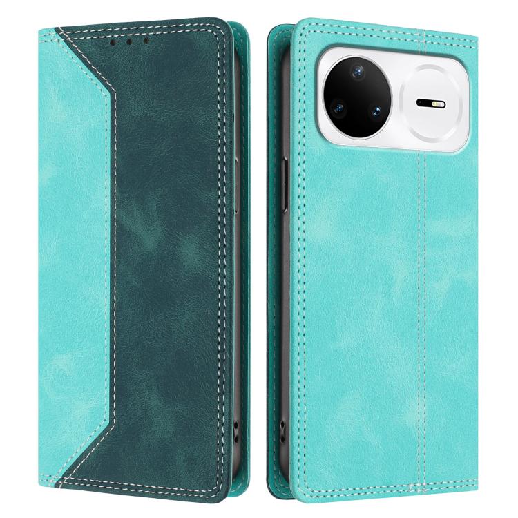 For Huawei nova 15 Pro Skin Feel Two-tone RFID Blocking Vegan Leather Phone Case
