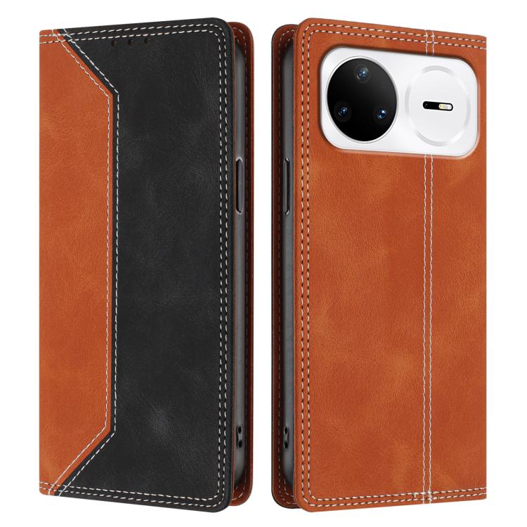 For Huawei nova 15 Pro Skin Feel Two-tone RFID Blocking Vegan Leather Phone Case