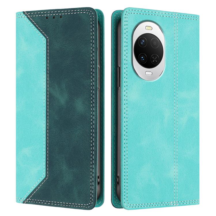 For Huawei nova 15 Skin Feel Two-tone RFID Blocking Vegan Leather Phone Case