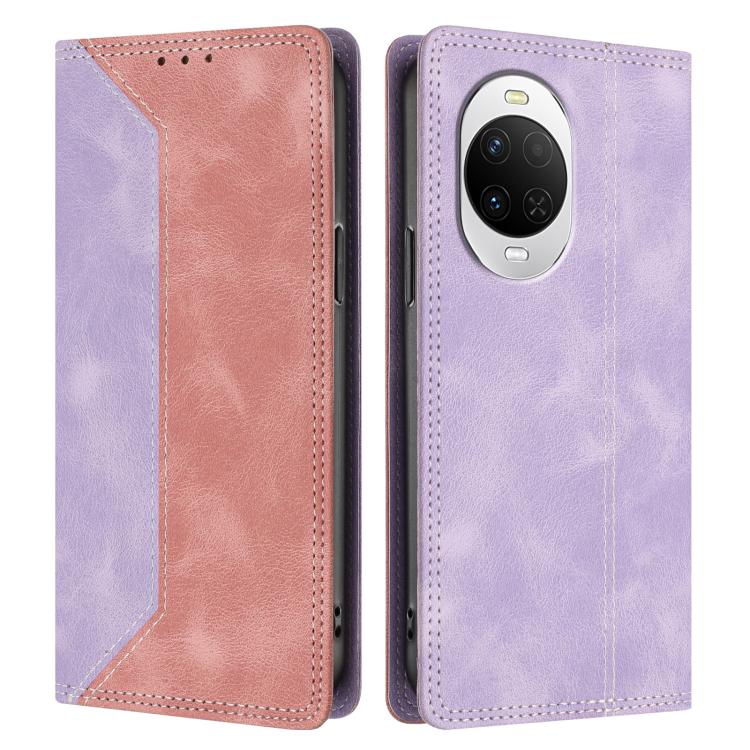 For Huawei nova 15 Skin Feel Two-tone RFID Blocking Vegan Leather Phone Case
