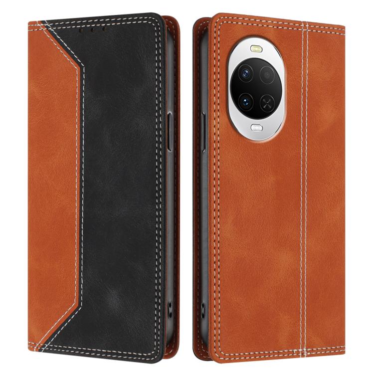 For Huawei nova 15 Skin Feel Two-tone RFID Blocking Vegan Leather Phone Case
