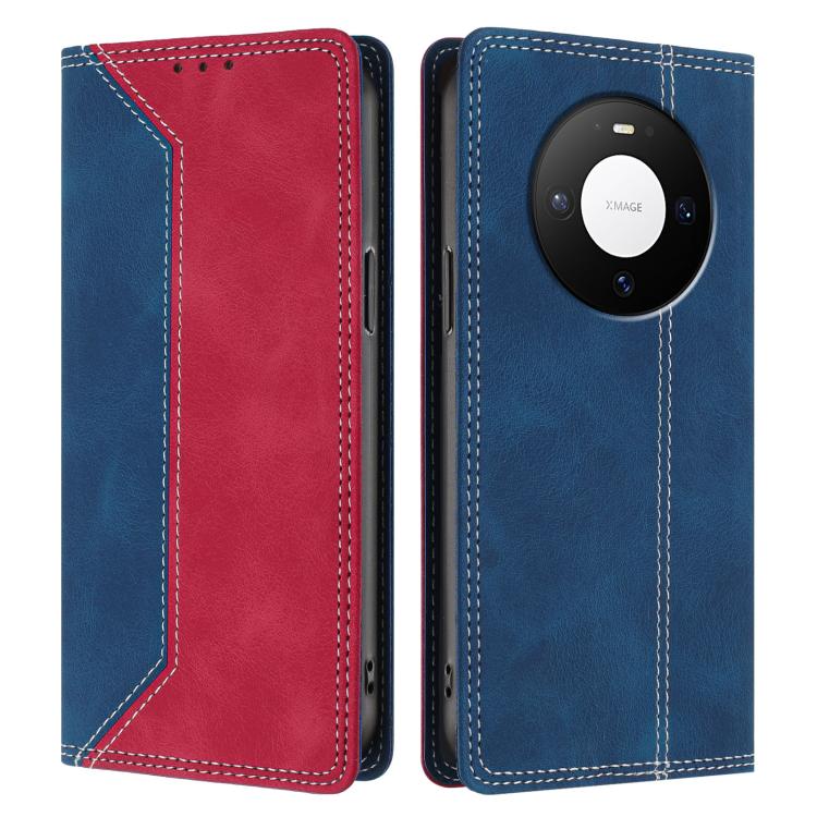 For Huawei Mate 80 Skin Feel Two-tone RFID Blocking Vegan Leather Phone Case