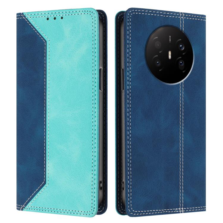 For Huawei Mate 70 Air 5G Skin Feel Two-tone RFID Blocking Vegan Leather Phone Case