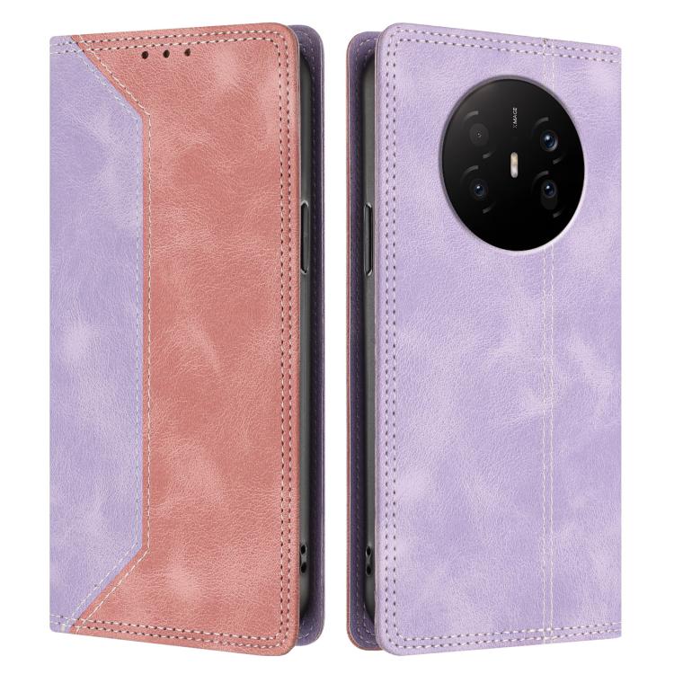 For Huawei Mate 70 Air 5G Skin Feel Two-tone RFID Blocking Vegan Leather Phone Case
