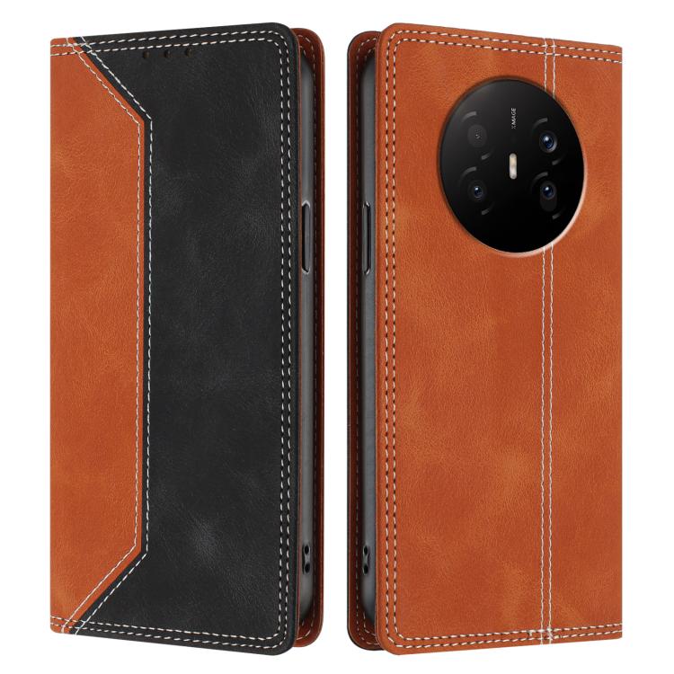 For Huawei Mate 70 Air 5G Skin Feel Two-tone RFID Blocking Vegan Leather Phone Case