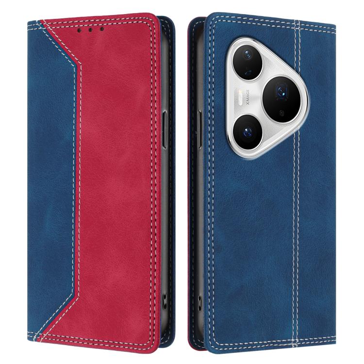 For Huawei Pura 80 Pro+ Skin Feel Two-tone RFID Blocking Vegan Leather Phone Case