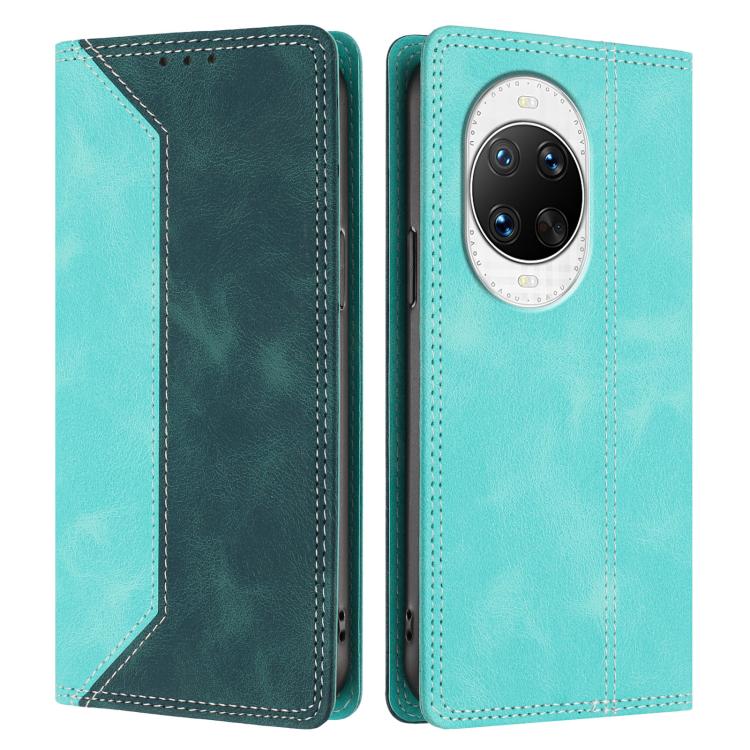 For Huawei nova 14 Pro Skin Feel Two-tone RFID Blocking Vegan Leather Phone Case