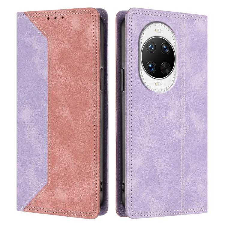 For Huawei nova 14 Pro Skin Feel Two-tone RFID Blocking Vegan Leather Phone Case