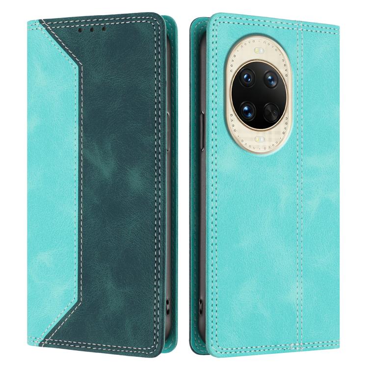 For Huawei nova 14 Skin Feel Two-tone RFID Blocking Vegan Leather Phone Case