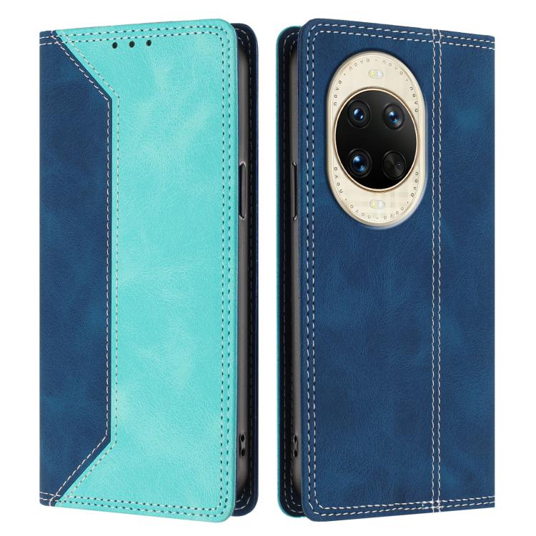For Huawei nova 14 Skin Feel Two-tone RFID Blocking Vegan Leather Phone Case