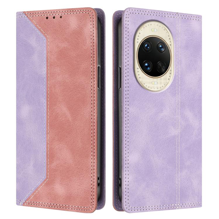 For Huawei nova 14 Skin Feel Two-tone RFID Blocking Vegan Leather Phone Case