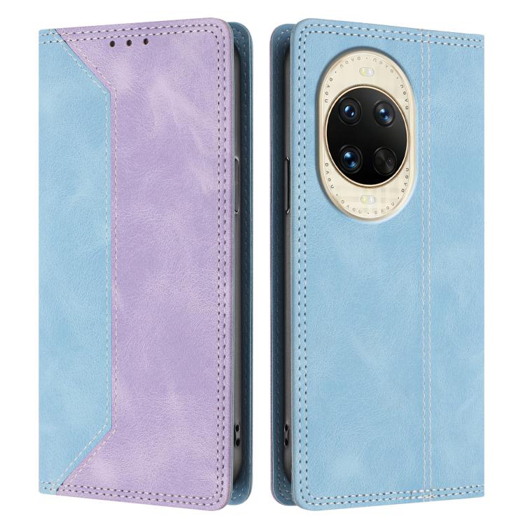 For Huawei nova 14 Skin Feel Two-tone RFID Blocking Vegan Leather Phone Case