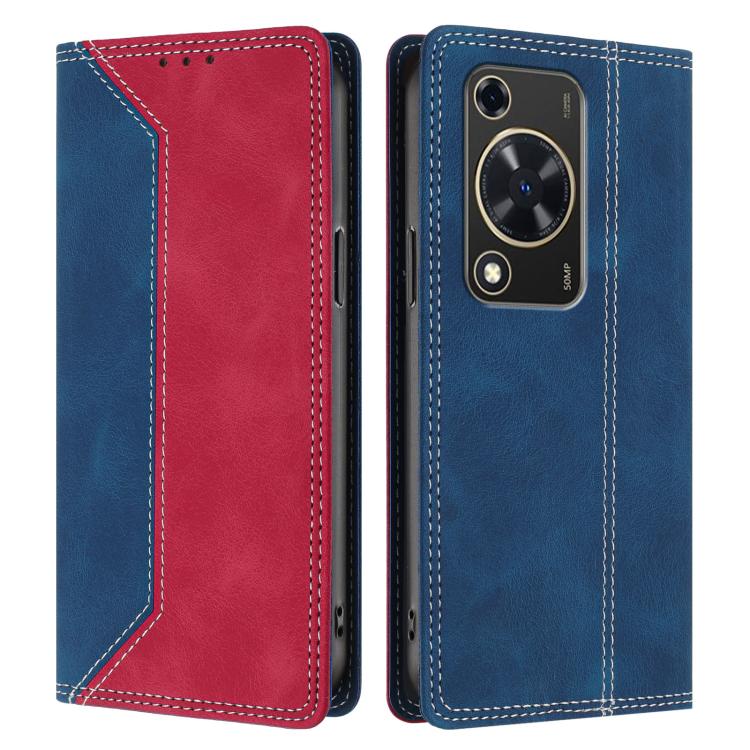 For Huawei Enjoy 70 Skin Feel Two-tone RFID Blocking Vegan Leather Phone Case