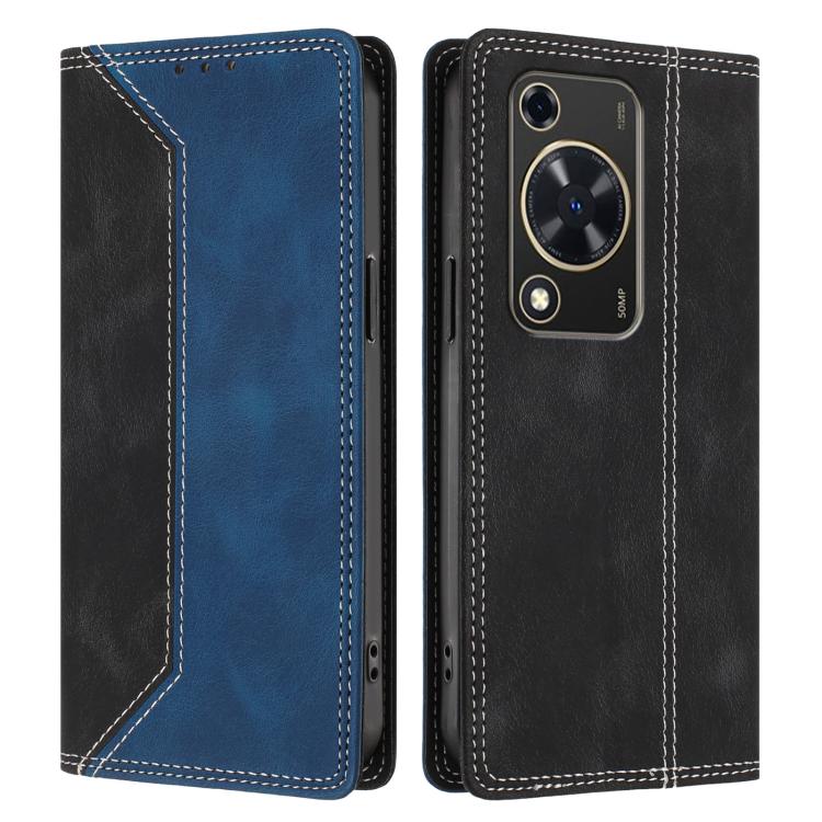 For Huawei Enjoy 70 Skin Feel Two-tone RFID Blocking Vegan Leather Phone Case