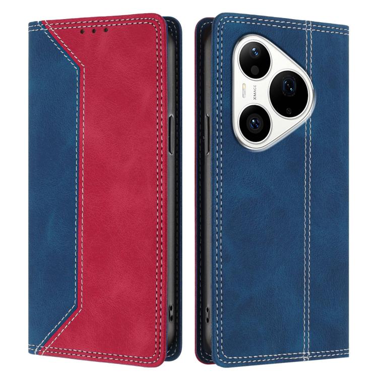 For Huawei Pura 90 Pro Skin Feel Two-tone RFID Blocking Vegan Leather Phone Case