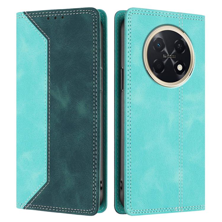 For Huawei Pura 90 Pro Max Skin Feel Two-tone RFID Blocking Vegan Leather Phone Case