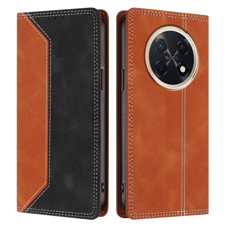 For Huawei Pura 90 Pro Max Skin Feel Two-tone RFID Blocking Vegan Leather Phone Case