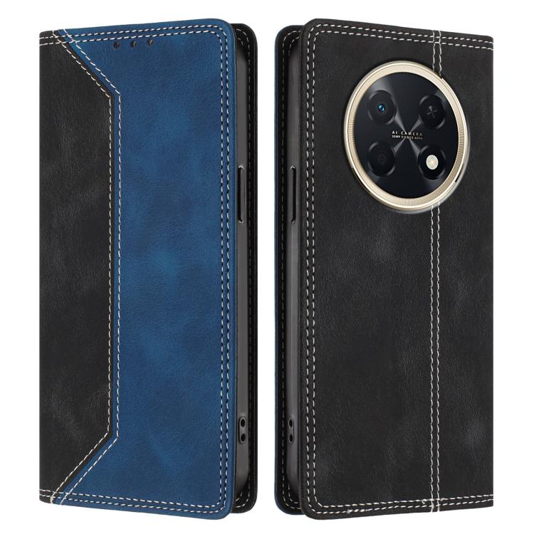 For Huawei Enjoy 90 Pro Max Skin Feel Two-tone RFID Blocking Vegan Leather Phone Case