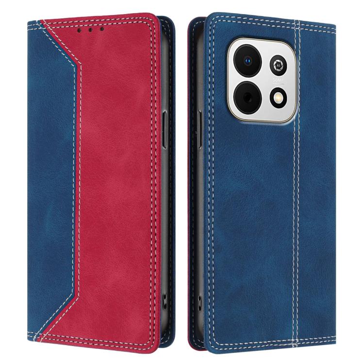 For Huawei Enjoy 90 Plus Skin Feel Two-tone RFID Blocking Vegan Leather Phone Case