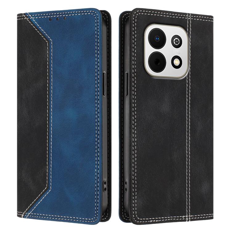 For Huawei Enjoy 90 Plus Skin Feel Two-tone RFID Blocking Vegan Leather Phone Case