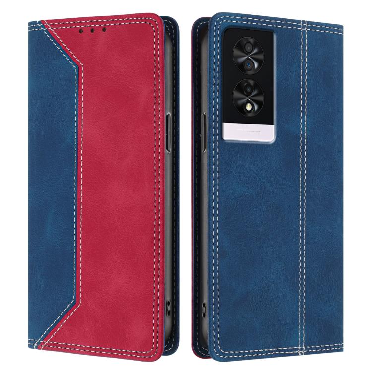For TCL 40 NXTpaper 4G Skin Feel Two-tone RFID Blocking Vegan Leather Phone Case
