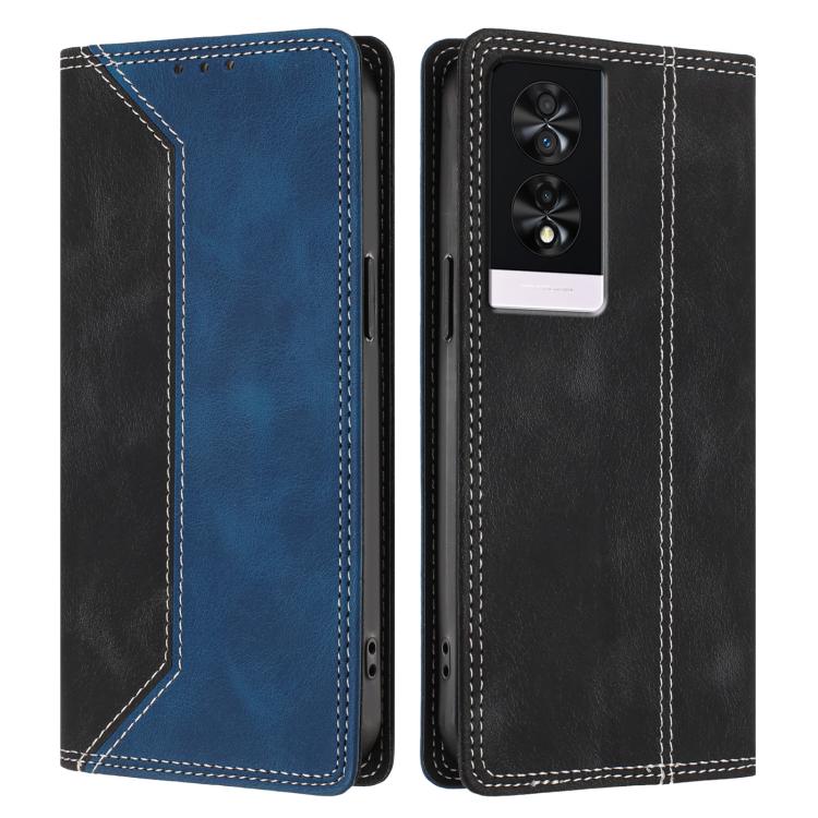 For TCL 40 NXTpaper 4G Skin Feel Two-tone RFID Blocking Vegan Leather Phone Case