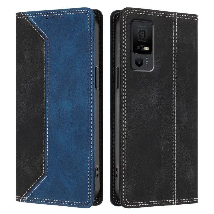 For TCL 40 NXTpaper 5G Skin Feel Two-tone RFID Blocking Vegan Leather Phone Case