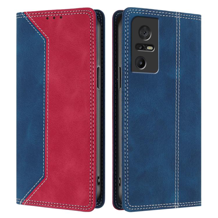 For TCL 40 SE  Skin Feel Two-tone RFID Blocking Vegan Leather Phone Case