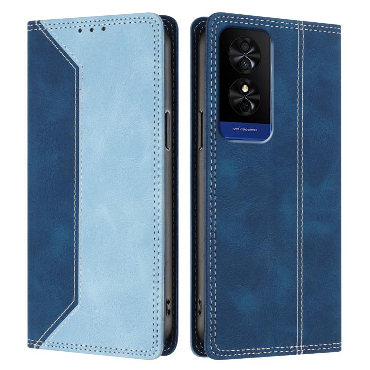 For TCL 50 5G Skin Feel Two-tone RFID Blocking Vegan Leather Phone Case