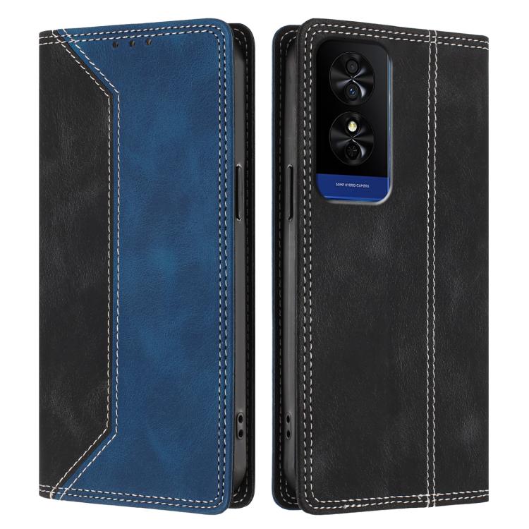 For TCL 50 5G Skin Feel Two-tone RFID Blocking Vegan Leather Phone Case