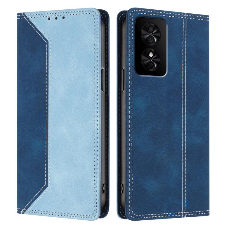 For TCL 50 SE Skin Feel Two-tone RFID Blocking Vegan Leather Phone Case