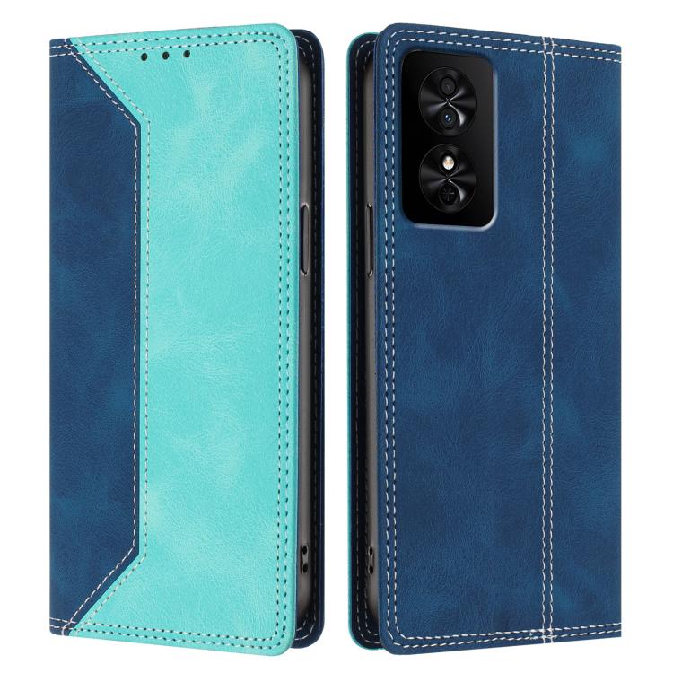For TCL 50 SE Skin Feel Two-tone RFID Blocking Vegan Leather Phone Case