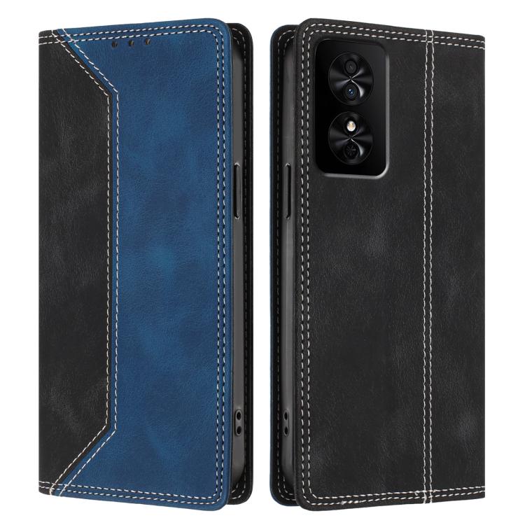 For TCL 50 SE Skin Feel Two-tone RFID Blocking Vegan Leather Phone Case