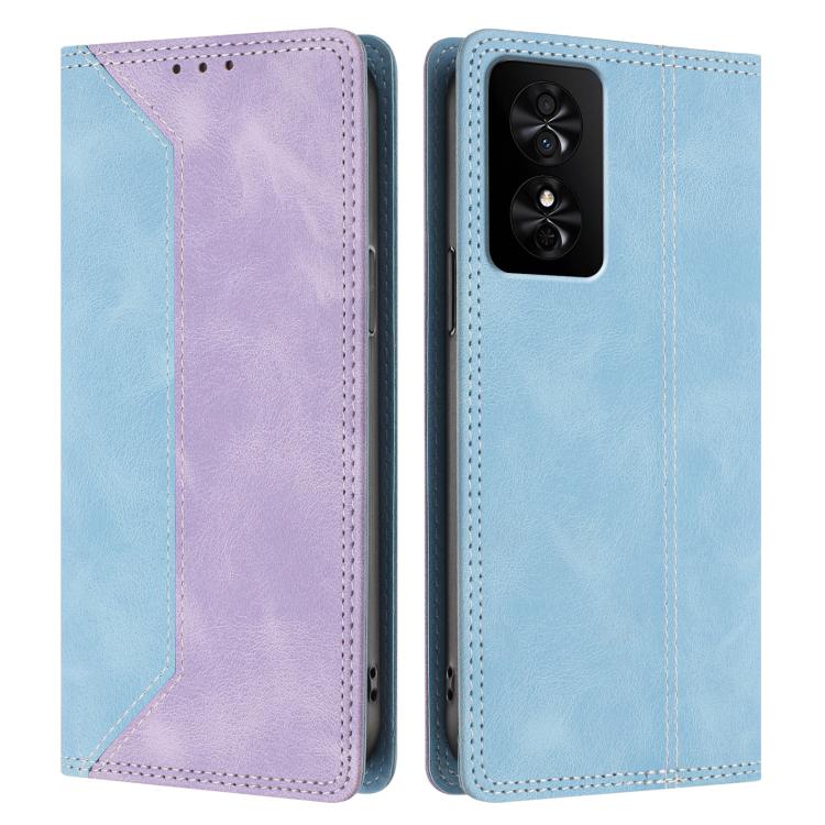 For TCL 50 SE Skin Feel Two-tone RFID Blocking Vegan Leather Phone Case