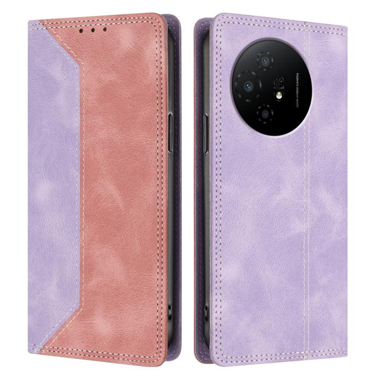 For TCL 50 XL 5G Skin Feel Two-tone RFID Blocking Vegan Leather Phone Case