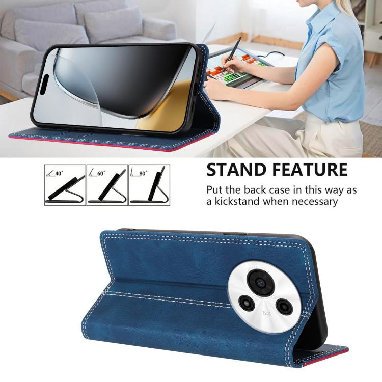 For TCL 60 SE NxtPaper Skin Feel Two-tone RFID Blocking Vegan Leather Phone Case