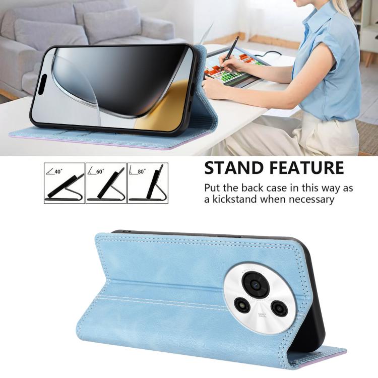 For TCL 60 SE NxtPaper Skin Feel Two-tone RFID Blocking Vegan Leather Phone Case